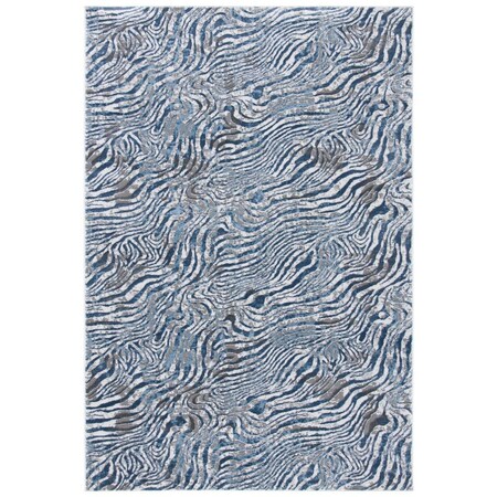 Safavieh 9 x 12 ft. Lagoon Power Loomed Rectangle Area Rug Blue & Grey LGN187M-9